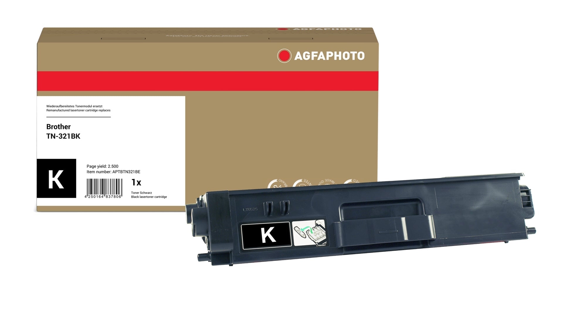 AgfaPhoto APTBTN321BE Lasertoner ersetzt Brother TN-321BK online bestellen