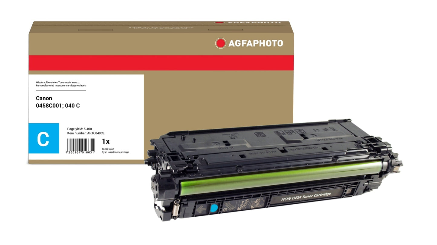 AgfaPhoto APTC040CE Lasertoner ersetzt Canon 0458C001, 040 C online bestellen