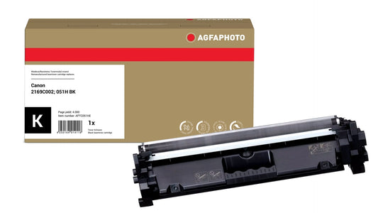 AgfaPhoto APTC051HE Lasertoner ersetzt Canon 2169C002, 051 H BK online bestellen