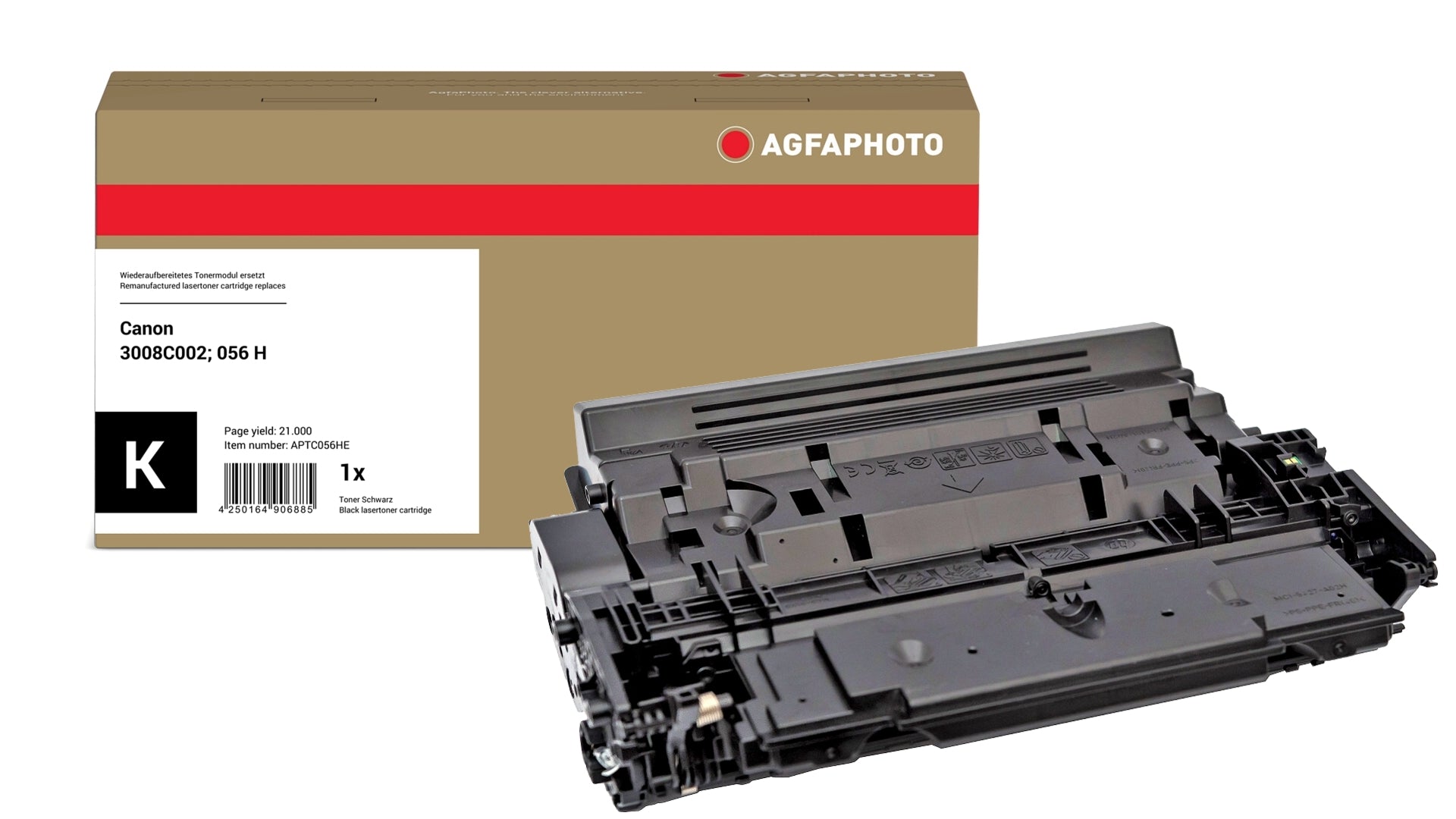 AgfaPhoto APTC056HE Lasertoner ersetzt Canon 3008C002, 056 H  online bestellen