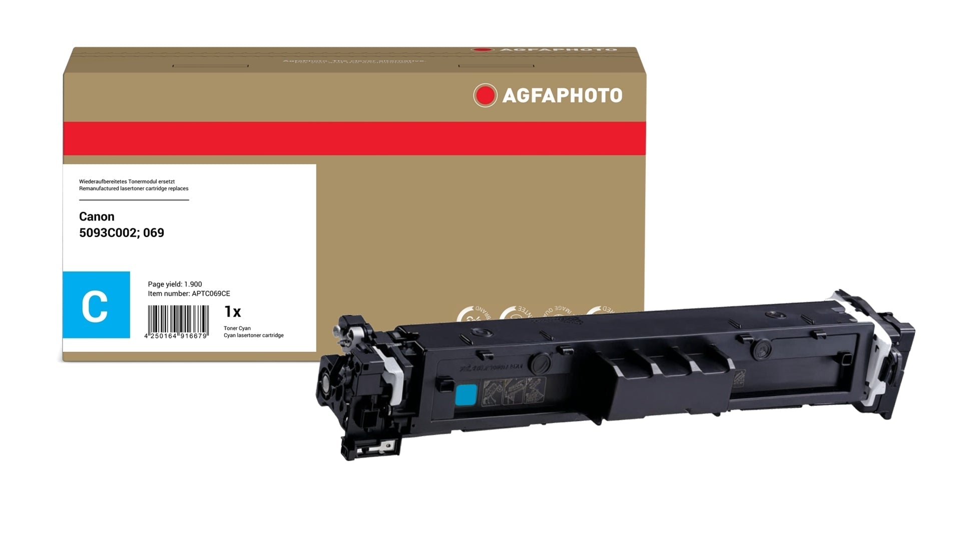 AgfaPhoto APTC069CE Lasertoner ersetzt Canon 5093C002, 069 C online bestellen