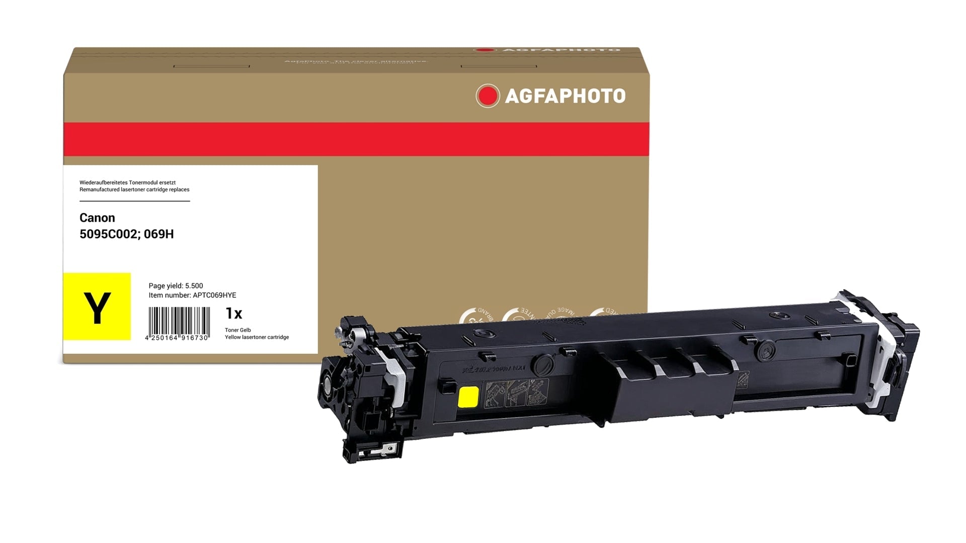 AgfaPhoto APTC069HYE Lasertoner ersetzt Canon 5095C002, 069 H Y online bestellen