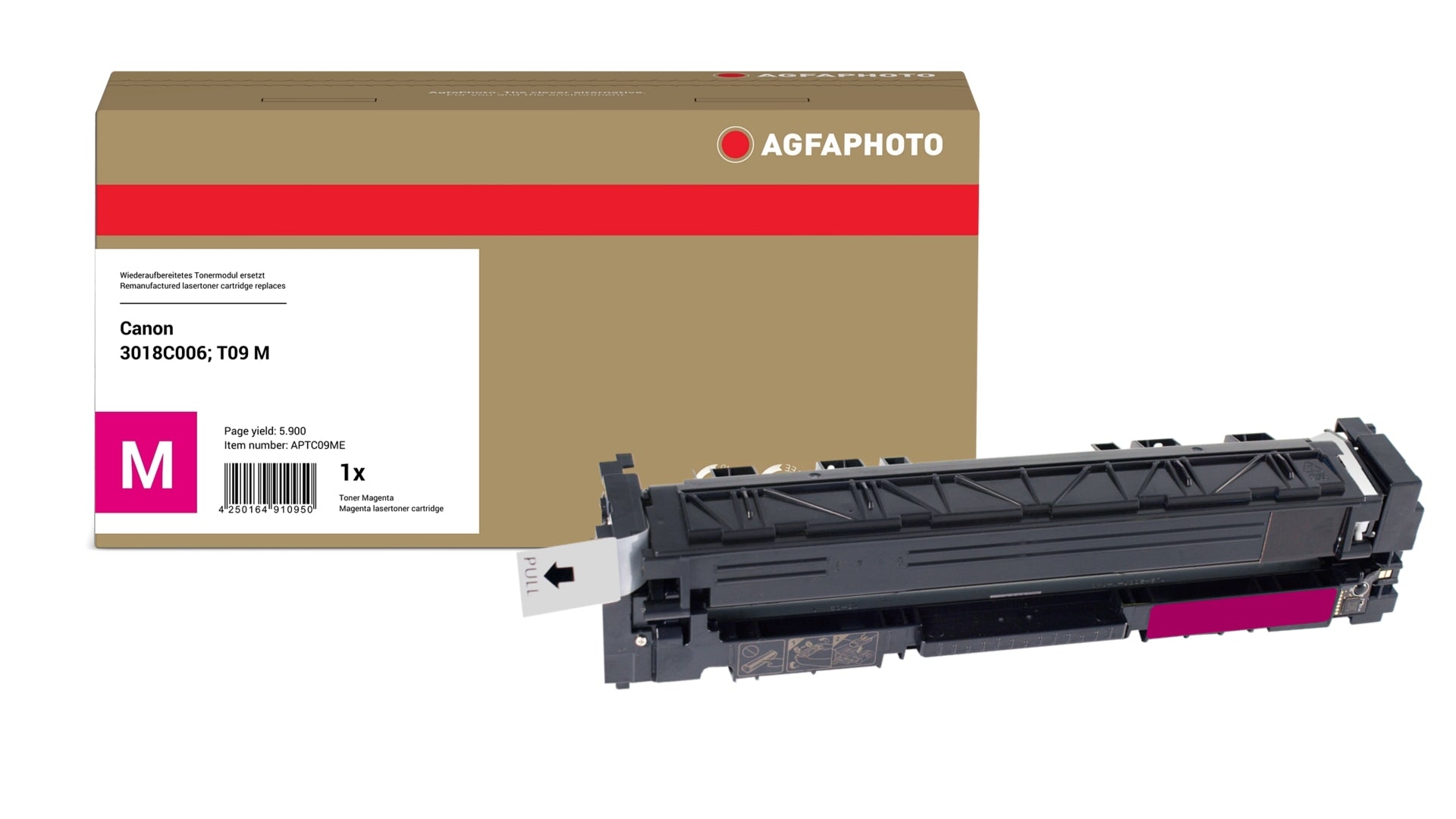 AgfaPhoto APTC09ME Lasertoner ersetzt Canon 3018C006, T09 M online bestellen