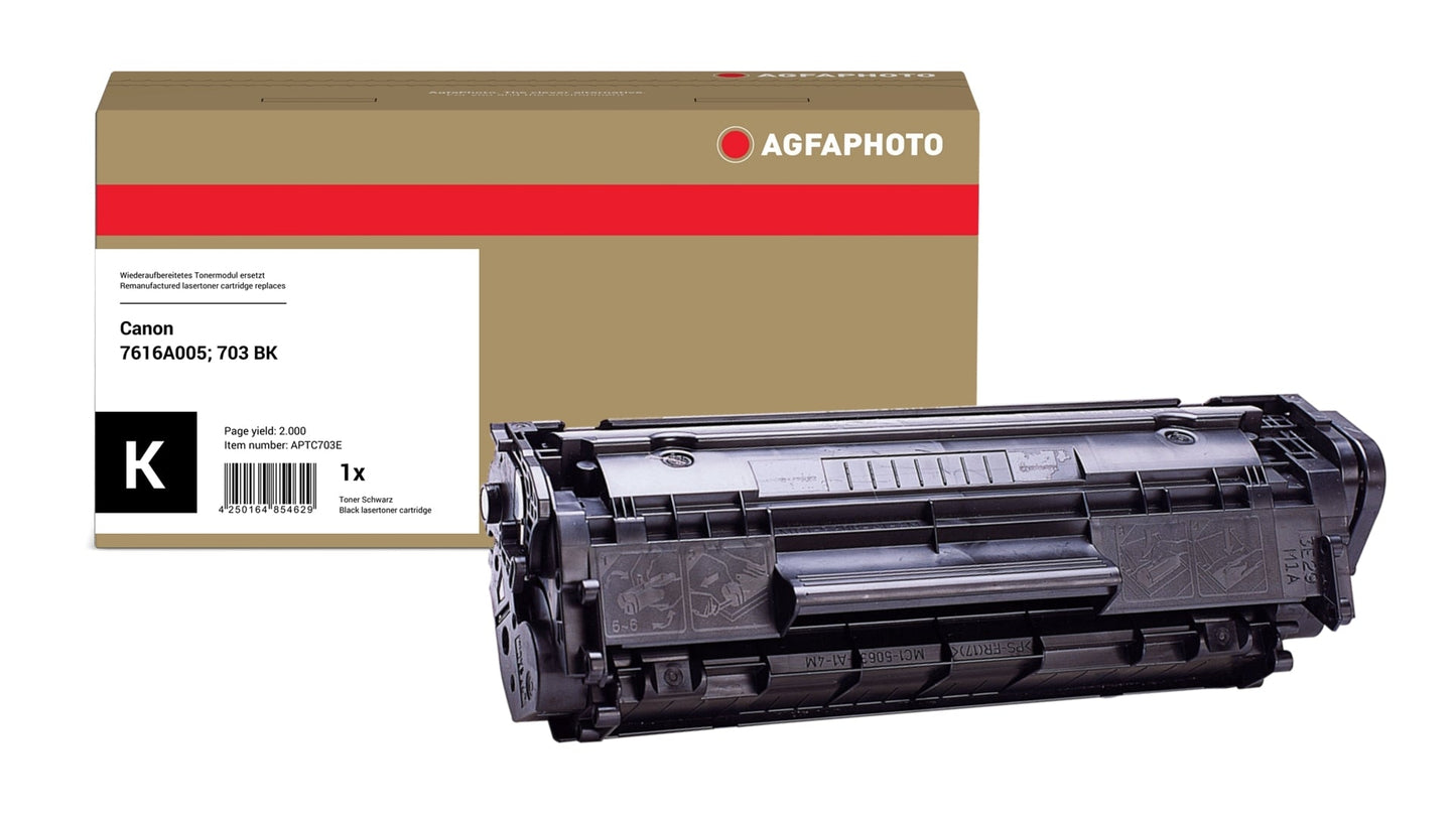 AgfaPhoto APTC703E Lasertoner ersetzt Canon 7616A005, 703 BK online bestellen