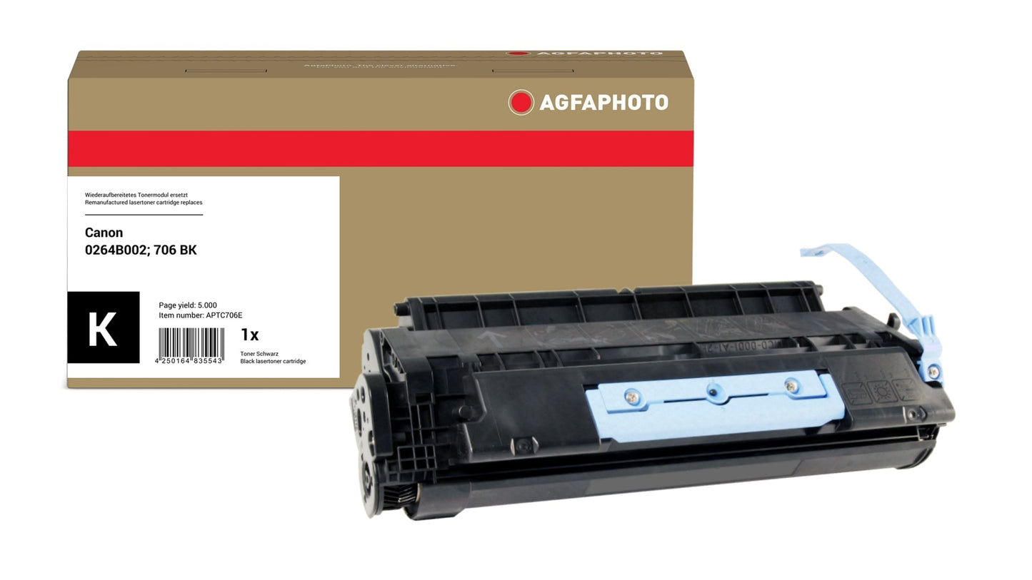 AgfaPhoto APTC706E Lasertoner ersetzt Canon 0264B002, 706 BK online bestellen