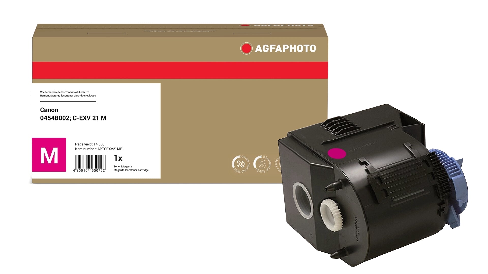 AgfaPhoto APTCEXV21ME Lasertoner ersetzt Canon 0454B002, C-EXV 21 M online bestellen