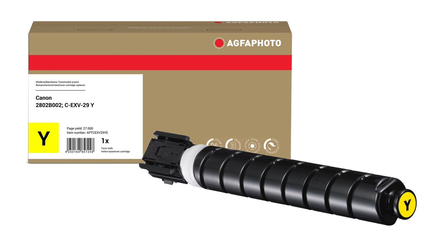 AgfaPhoto APTCEXV29YE Lasertoner ersetzt Canon 2802B002, C-EXV-29 Y online bestellen