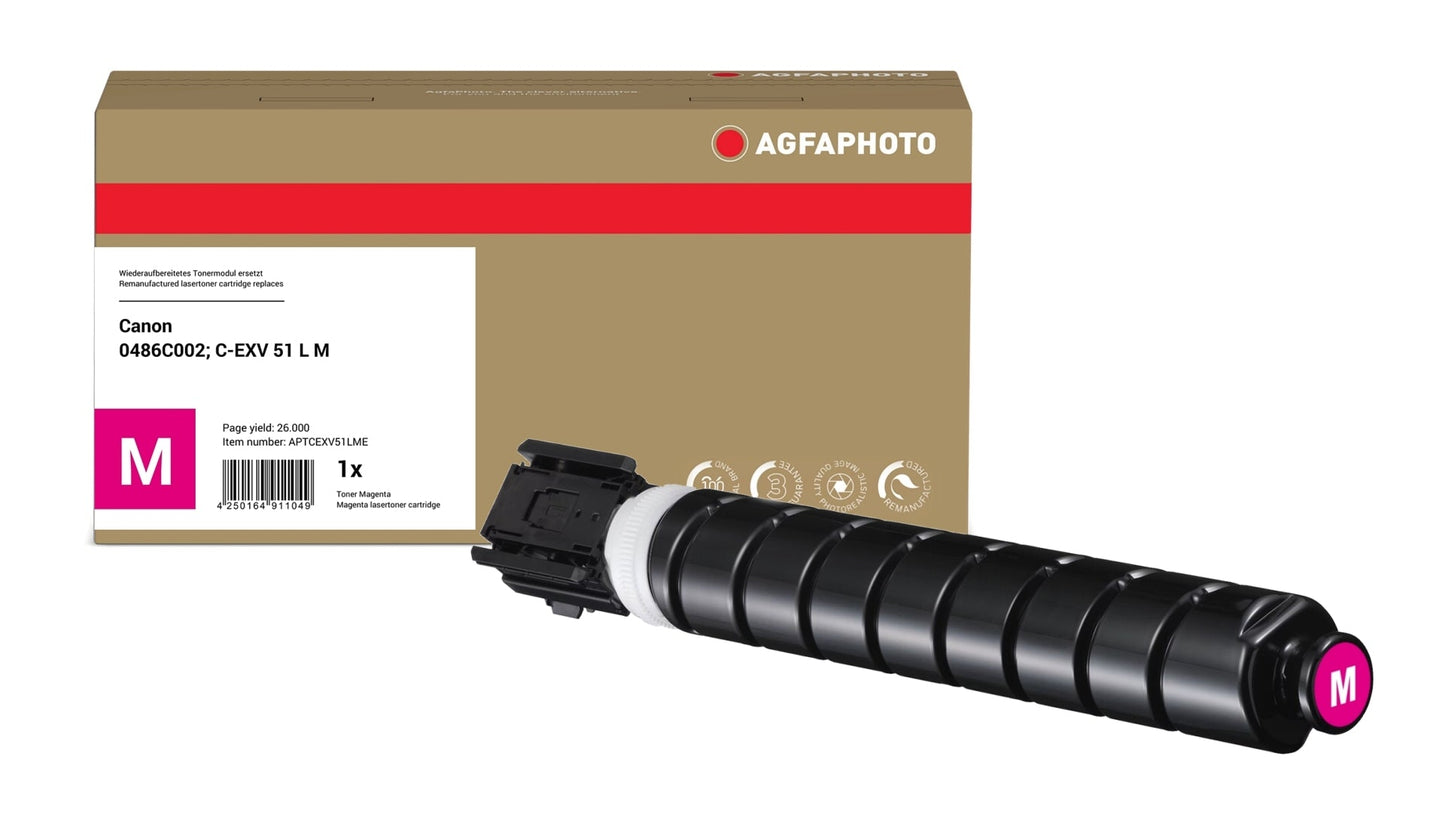 AgfaPhoto APTCEXV51LME Lasertoner ersetzt Canon 0486C002, C-EXV 51 L M online bestellen