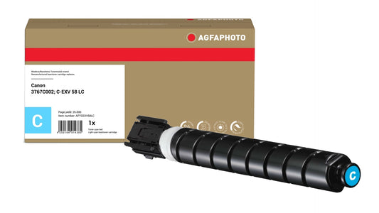 AgfaPhoto APTCEXV58LC Lasertoner ersetzt Canon 3767C002, C-EXV 58 LC online bestellen
