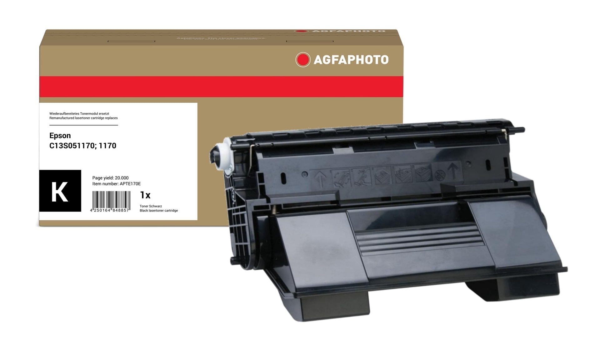 AgfaPhoto APTE170E Lasertoner ersetzt Epson C13S051170, 1170 online bestellen