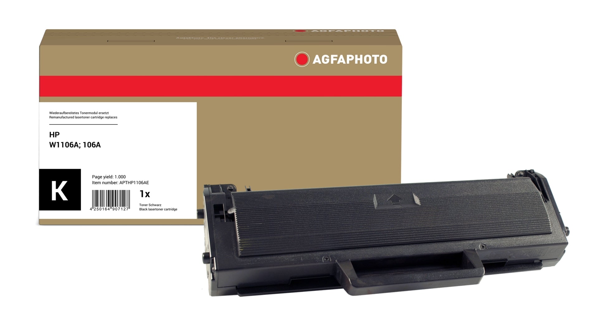 AgfaPhoto APTHP1106AE Lasertoner ersetzt HP W1106A, 106A online bestellen