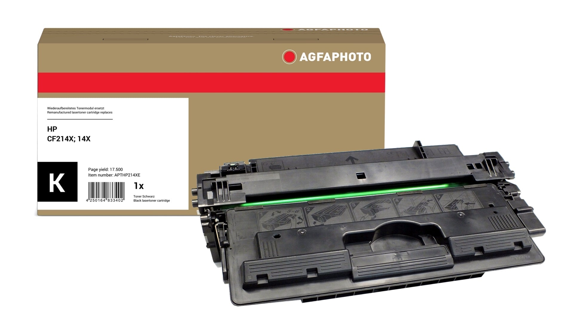 AgfaPhoto APTHP214XE Lasertoner ersetzt HP CF214X, 14X online bestellen