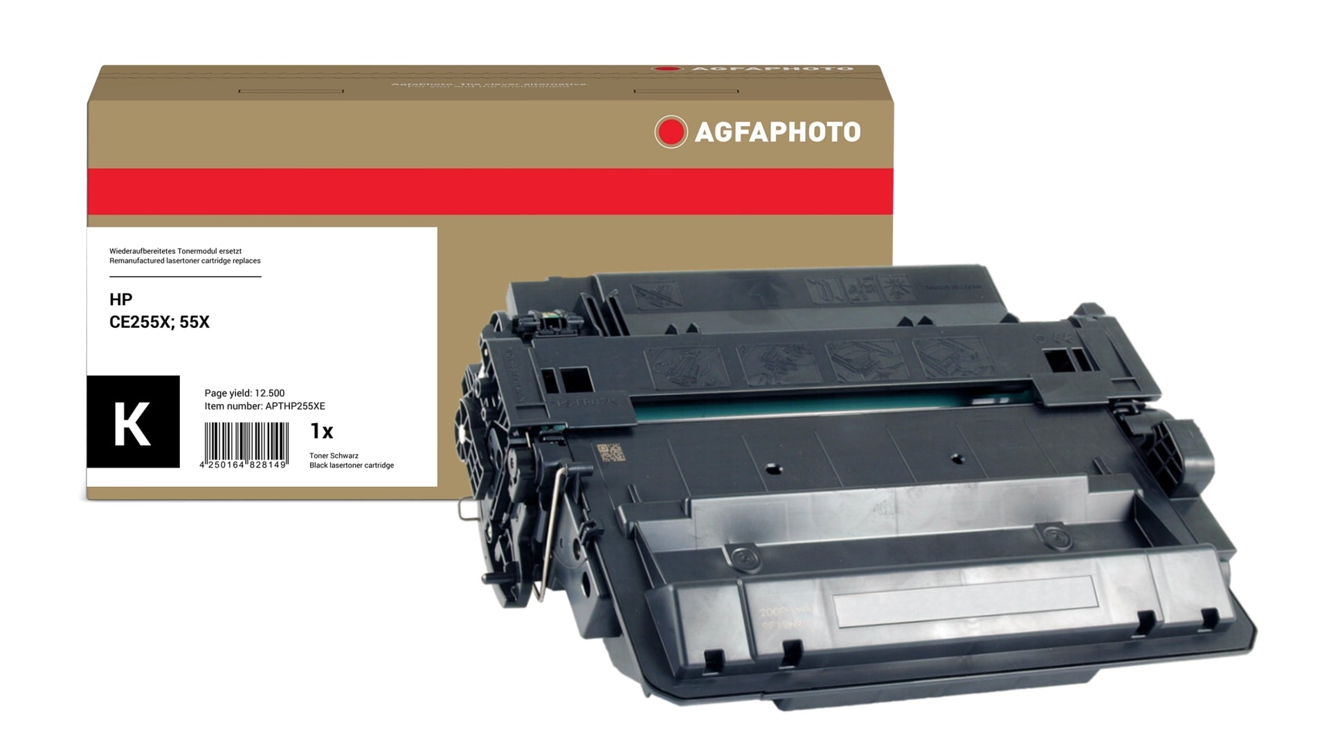 AgfaPhoto APTHP255XE Lasertoner ersetzt HP CE255X, 55X  online bestellen