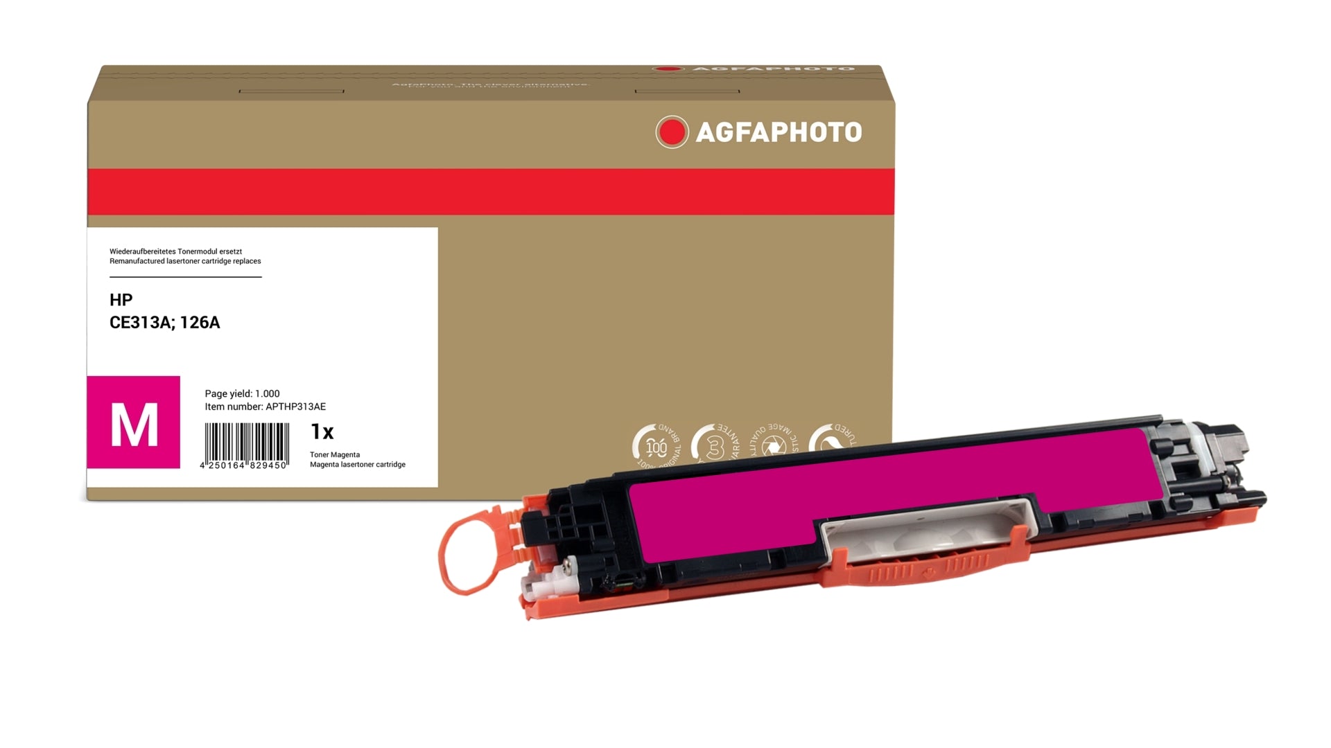 AgfaPhoto APTHP313AE Lasertoner ersetzt HP CE313A, 126A online bestellen