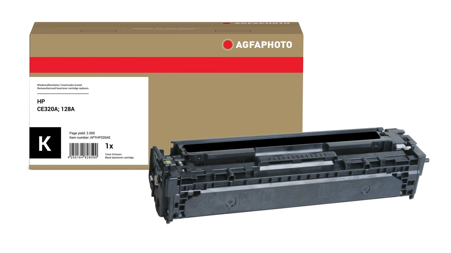 AgfaPhoto APTHP320AE Lasertoner ersetzt HP CE320A, 128A online bestellen