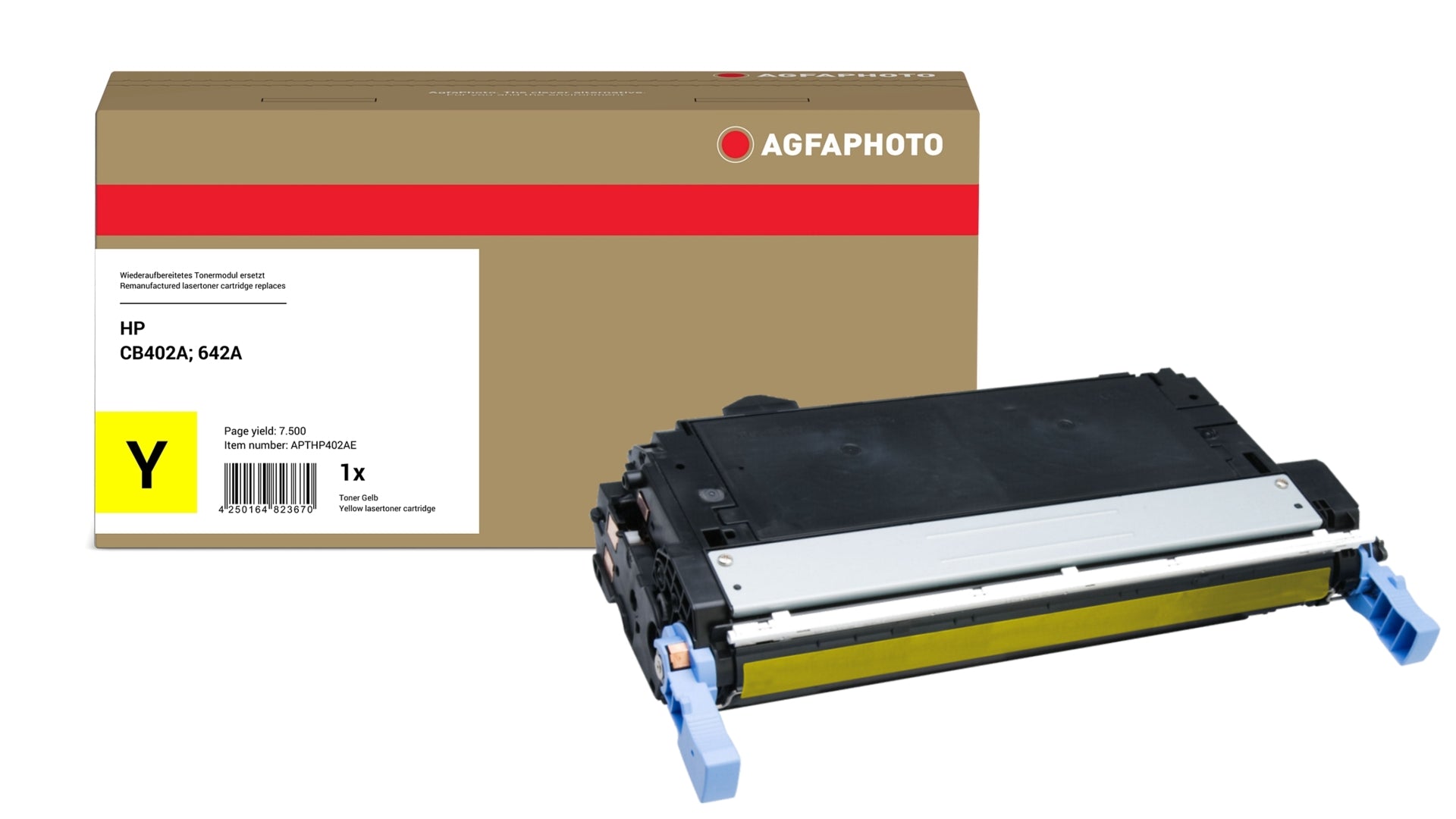 AgfaPhoto APTHP402AE Lasertoner ersetzt HP CB402A, 642A online bestellen
