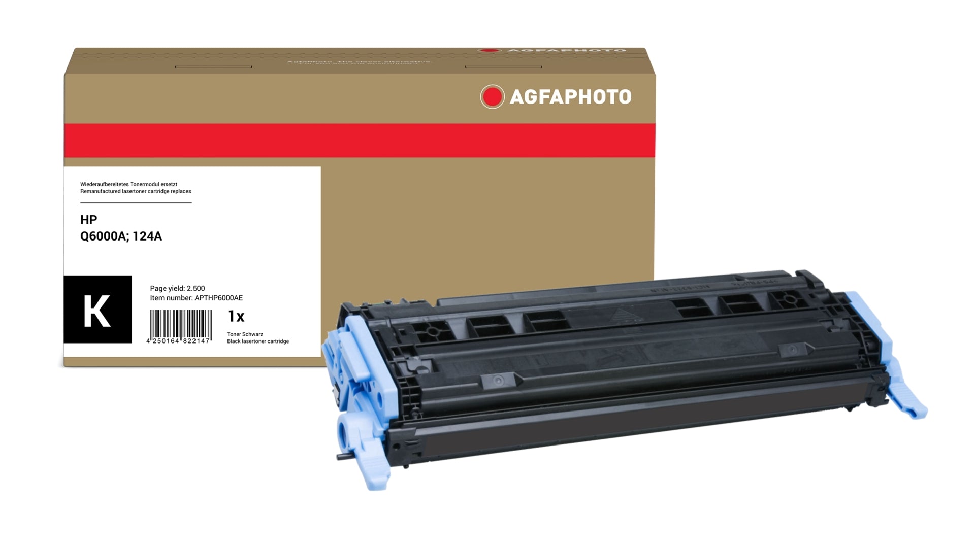 AgfaPhoto APTHP6000AE Lasertoner ersetzt HP Q6000A, 124A online bestellen