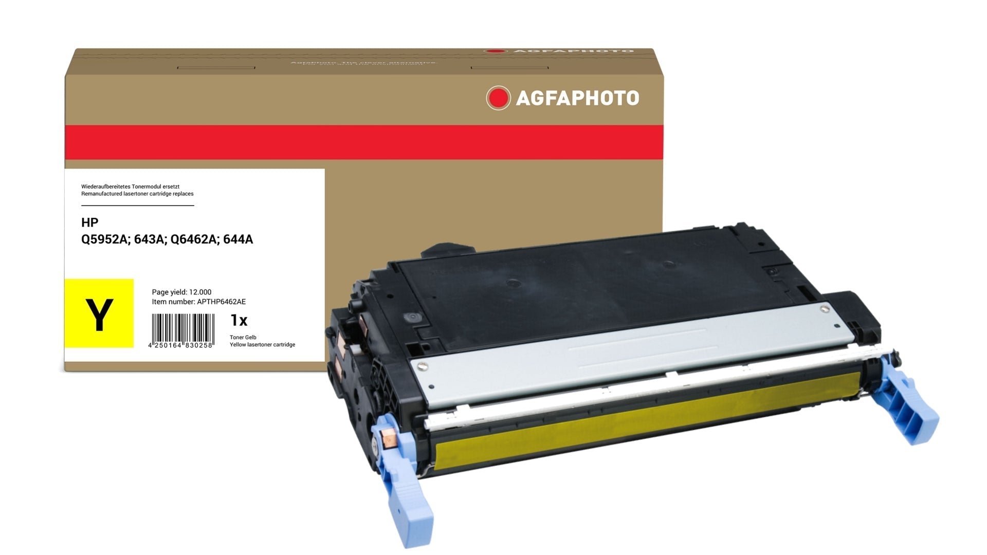 AgfaPhoto APTHP6462AE Lasertoner ersetzt HP Q5952A, 643A, Q6462A, 644A online bestellen