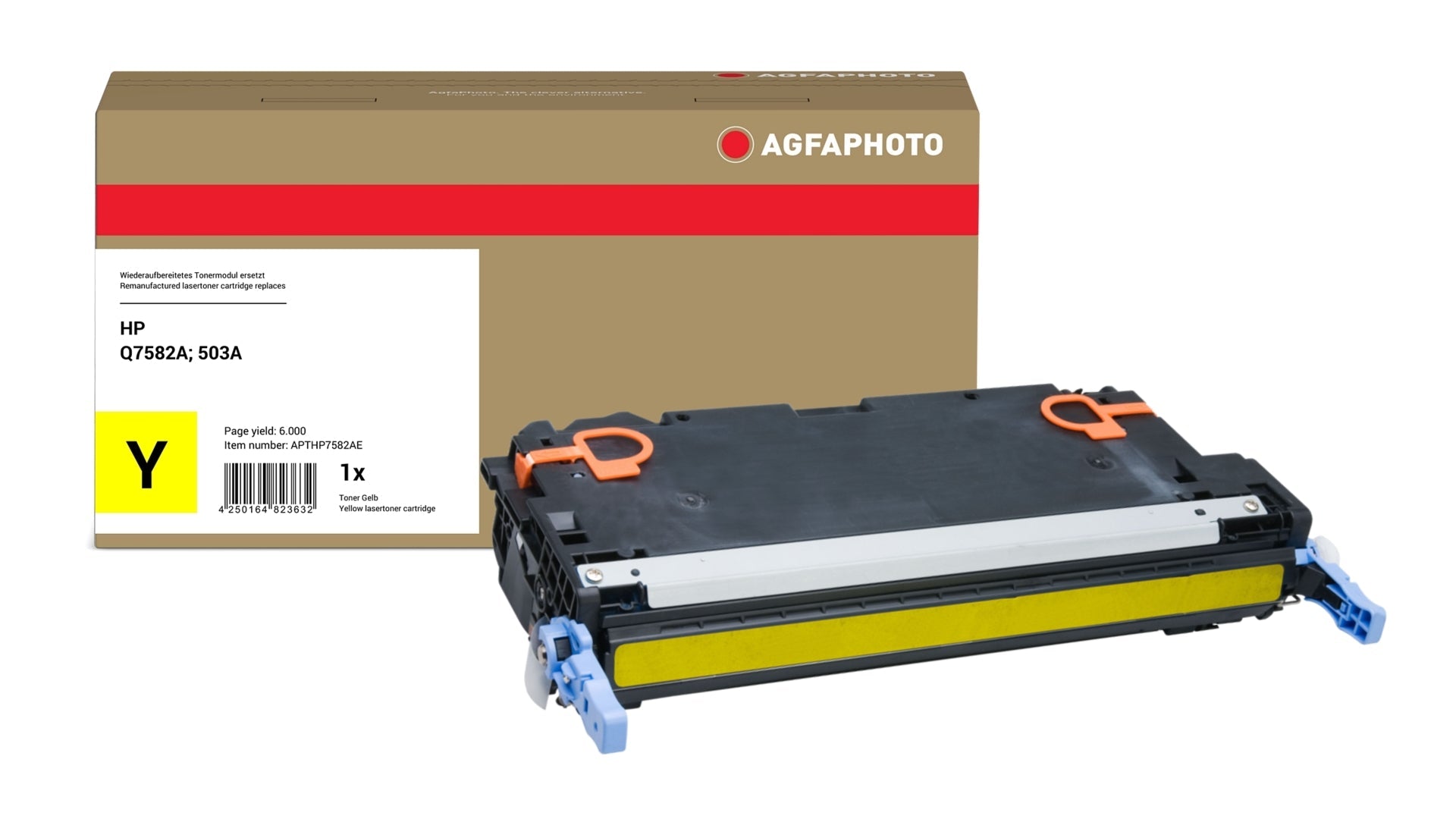 AgfaPhoto APTHP7582AE Lasertoner ersetzt HP Q7582A, 503A online bestellen