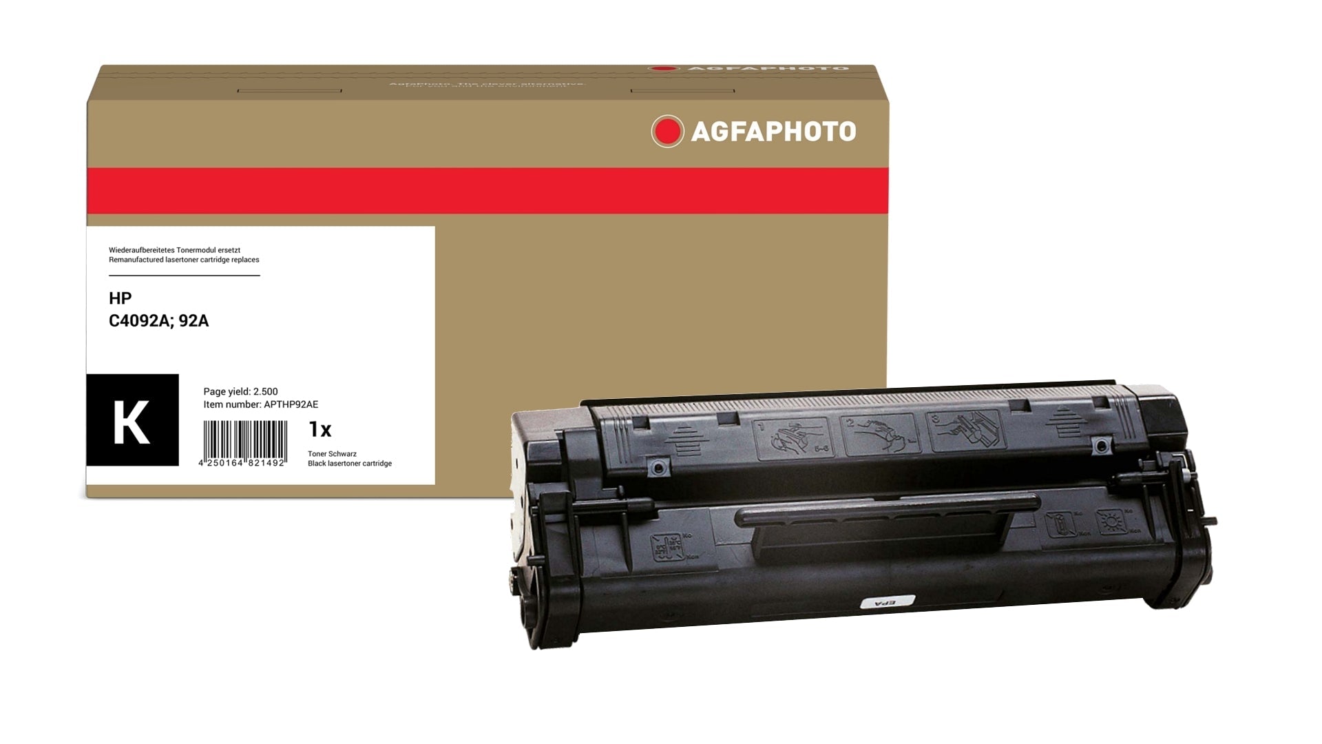 AgfaPhoto APTHP92AE Lasertoner ersetzt HP C4092A, 92A online bestellen