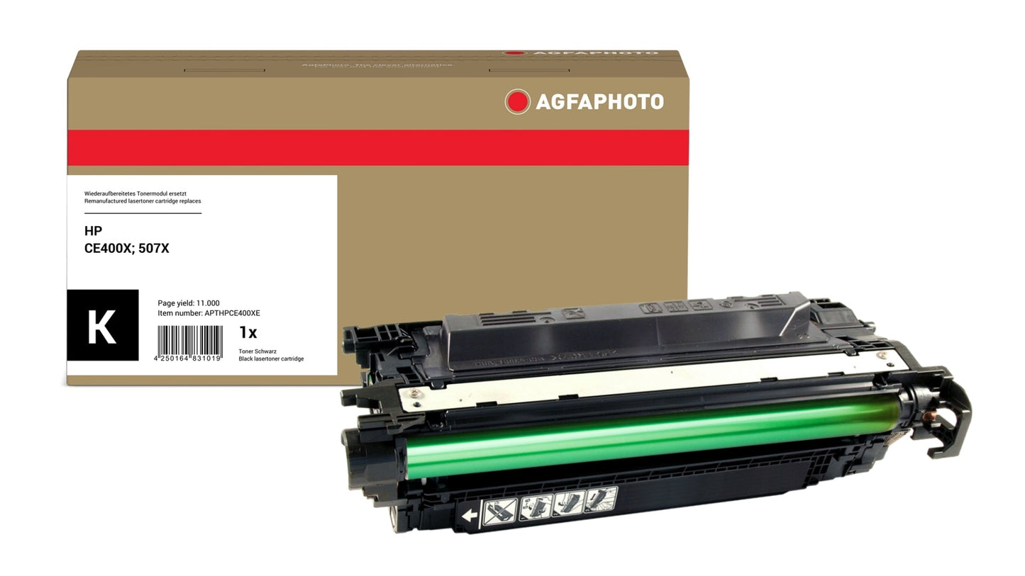 AgfaPhoto APTHPCE400XE Lasertoner ersetzt HP CE400X, 507X online bestellen