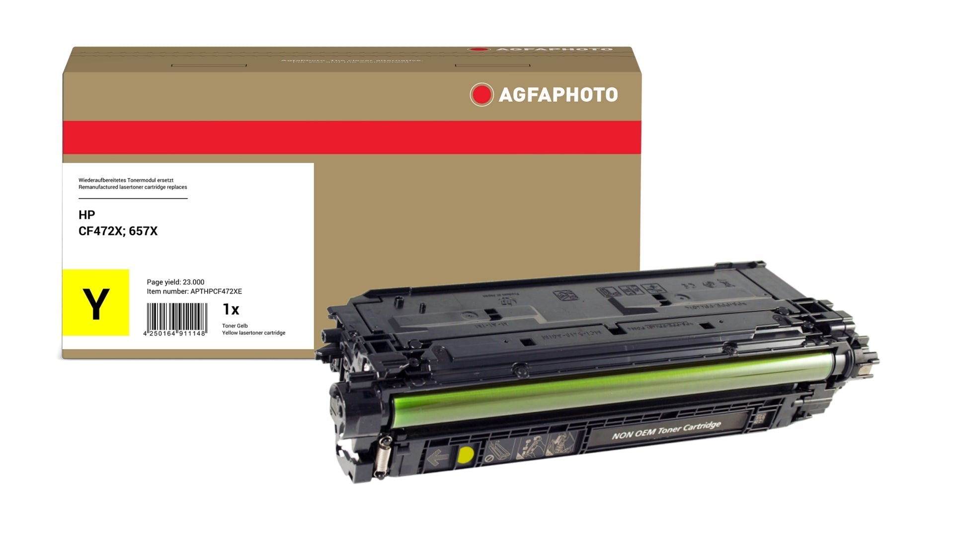 AgfaPhoto APTHPCF472XE Lasertoner ersetzt HP CF472X, 657X online bestellen