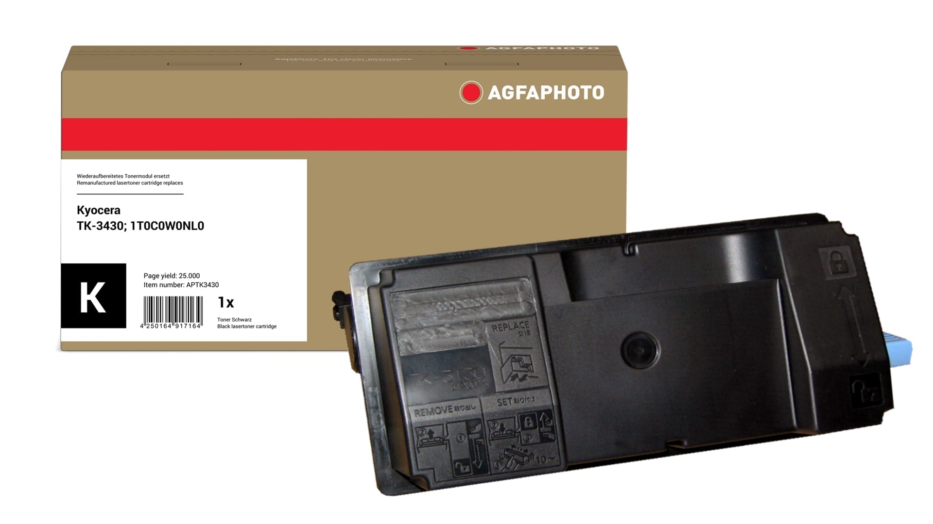 AgfaPhoto APTK3430 Lasertoner ersetzt Kyocera TK-3430, 1T0C0W0NL0 online bestellen
