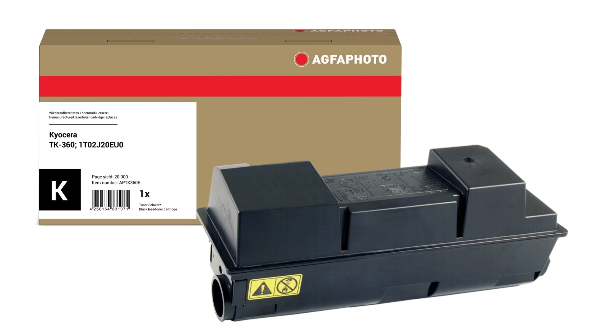 AgfaPhoto APTK360E Lasertoner ersetzt Kyocera TK-360, 1T02J20EU0 online bestellen