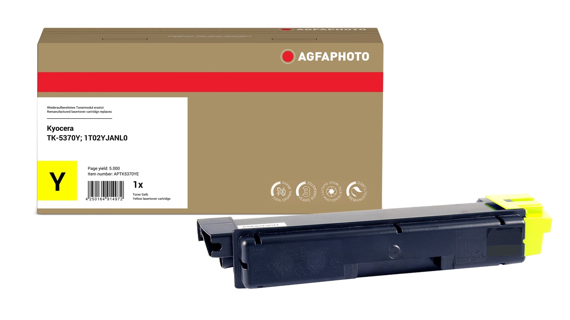 AgfaPhoto APTK5370YE Lasertoner ersetzt Kyocera TK-5370Y, 1T02YJANL0 online bestellen