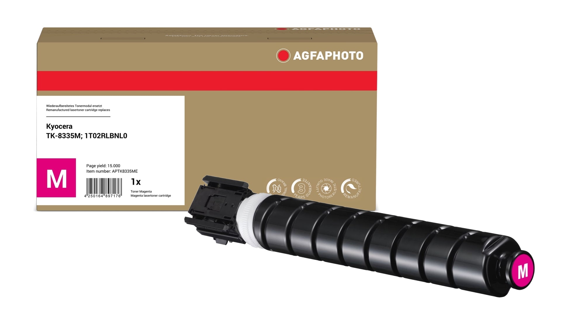 AgfaPhoto APTK8335ME Lasertoner ersetzt Kyocera TK-8335M, 1T02RLBNL0 online bestellen