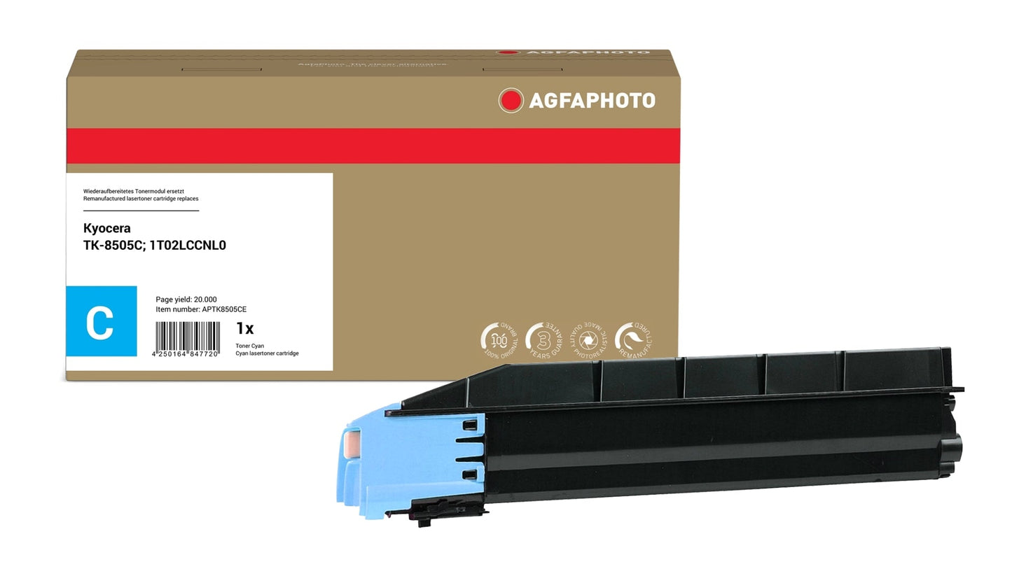 AgfaPhoto APTK8505CE Lasertoner ersetzt Kyocera TK-8505C, 1T02LCCNL0 online bestellen