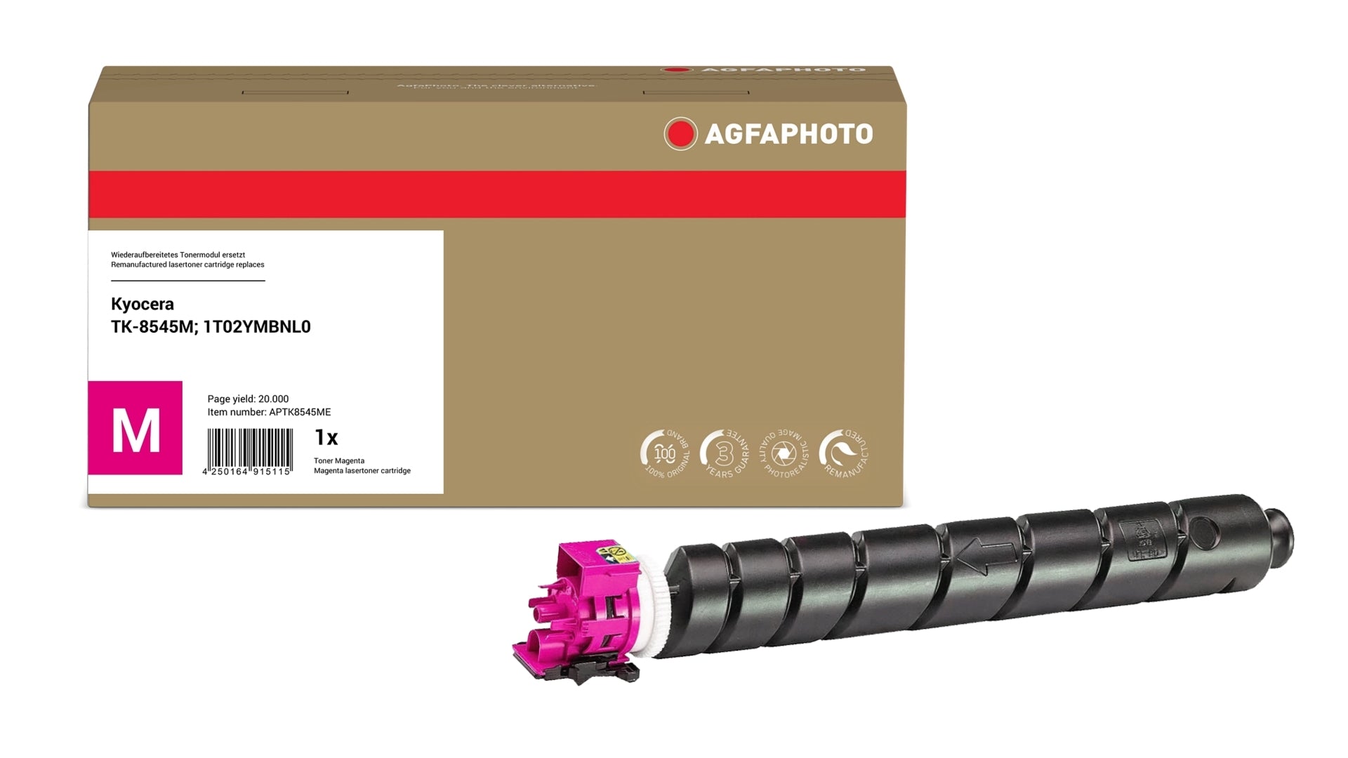 AgfaPhoto APTK8545ME Lasertoner ersetzt Kyocera TK-8545M, 1T02YMBNL0 online bestellen
