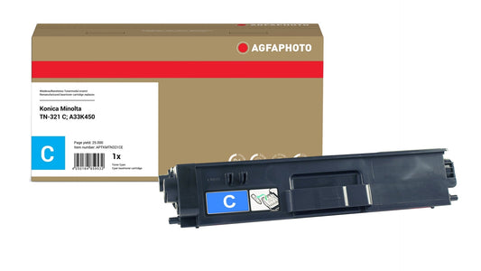 AgfaPhoto APTKMTN321CE Lasertoner ersetzt Konica Minolta TN-321 C, A33K450 online bestellen
