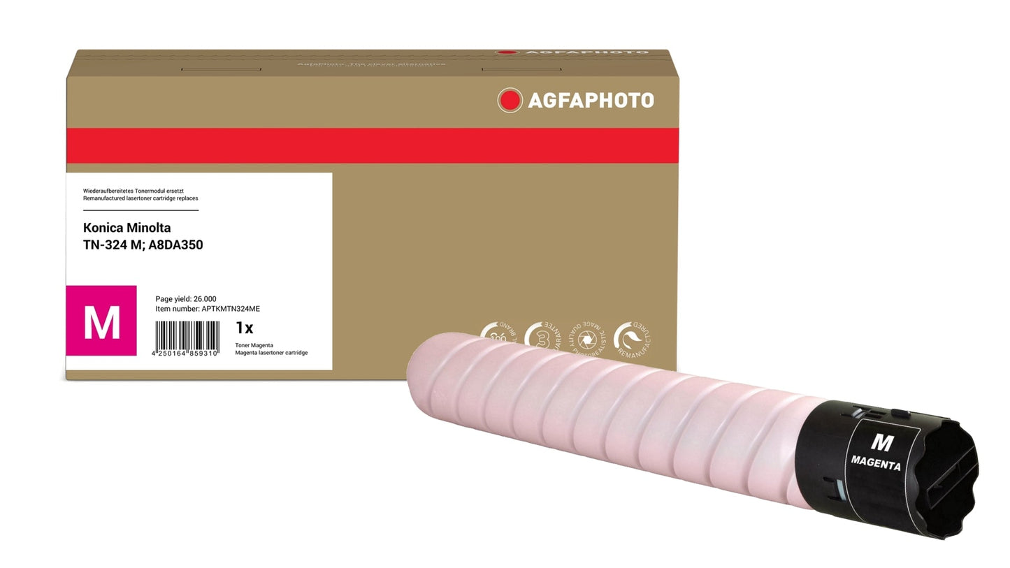 AgfaPhoto APTKMTN324ME Lasertoner ersetzt Konica Minolta TN-324 M, A8DA350 online bestellen
