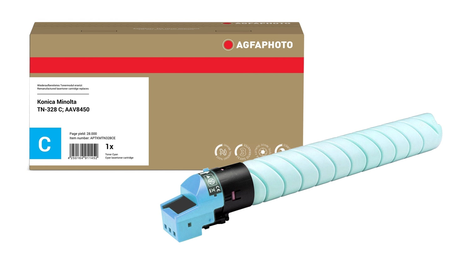 AgfaPhoto APTKMTN328CE Lasertoner ersetzt Konica Minolta TN-328 C, AAV8450 online bestellen