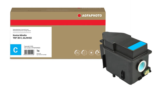 AgfaPhoto APTKMTNP80CE Lasertoner ersetzt Konica Minolta TNP-80 C, AAJW452 online bestellen