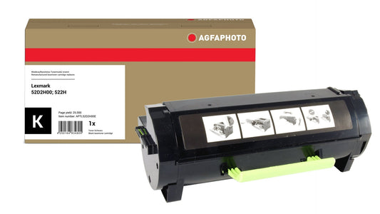 AgfaPhoto APTL52D2H00E Lasertoner ersetzt Lexmark 52D2H00, 522H online bestellen