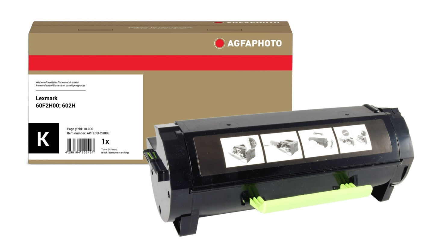 AgfaPhoto APTL60F2H00E Lasertoner ersetzt Lexmark 60F2H00, 602H online bestellen