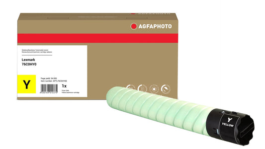 AgfaPhoto APTL76C0HY0E Lasertoner ersetzt Lexmark 76C0HY0 online bestellen