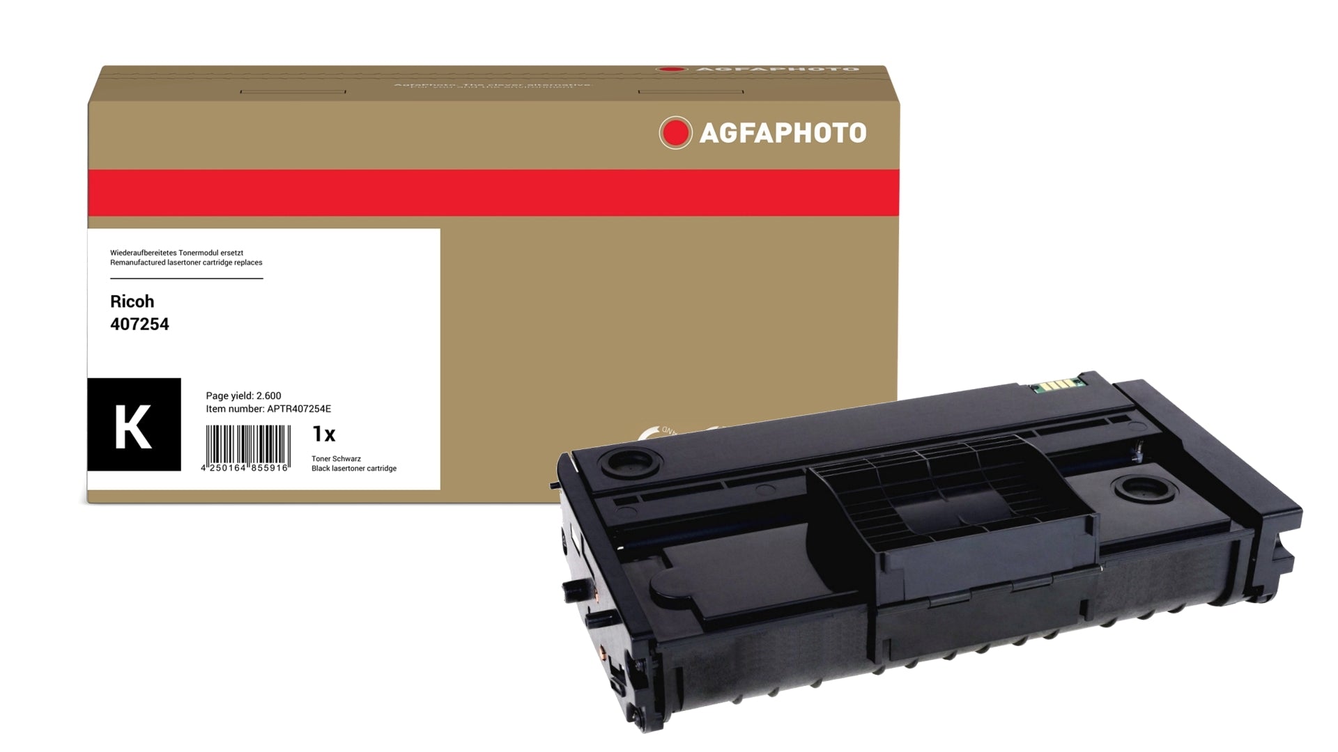 AgfaPhoto APTR407254E Lasertoner ersetzt Ricoh 407254 online bestellen