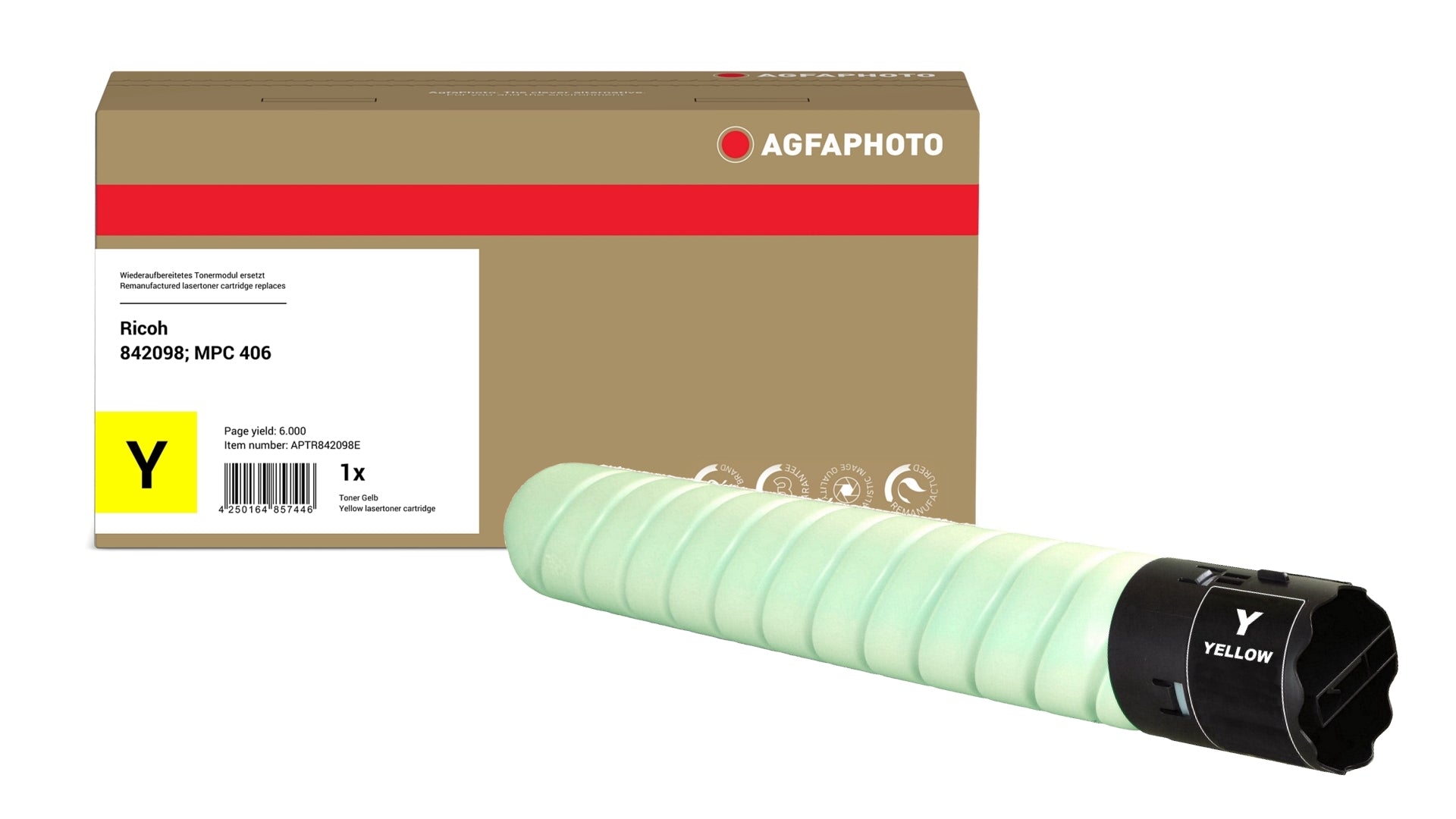 AgfaPhoto APTR842098E Lasertoner ersetzt Ricoh 842098, MPC 406 online bestellen