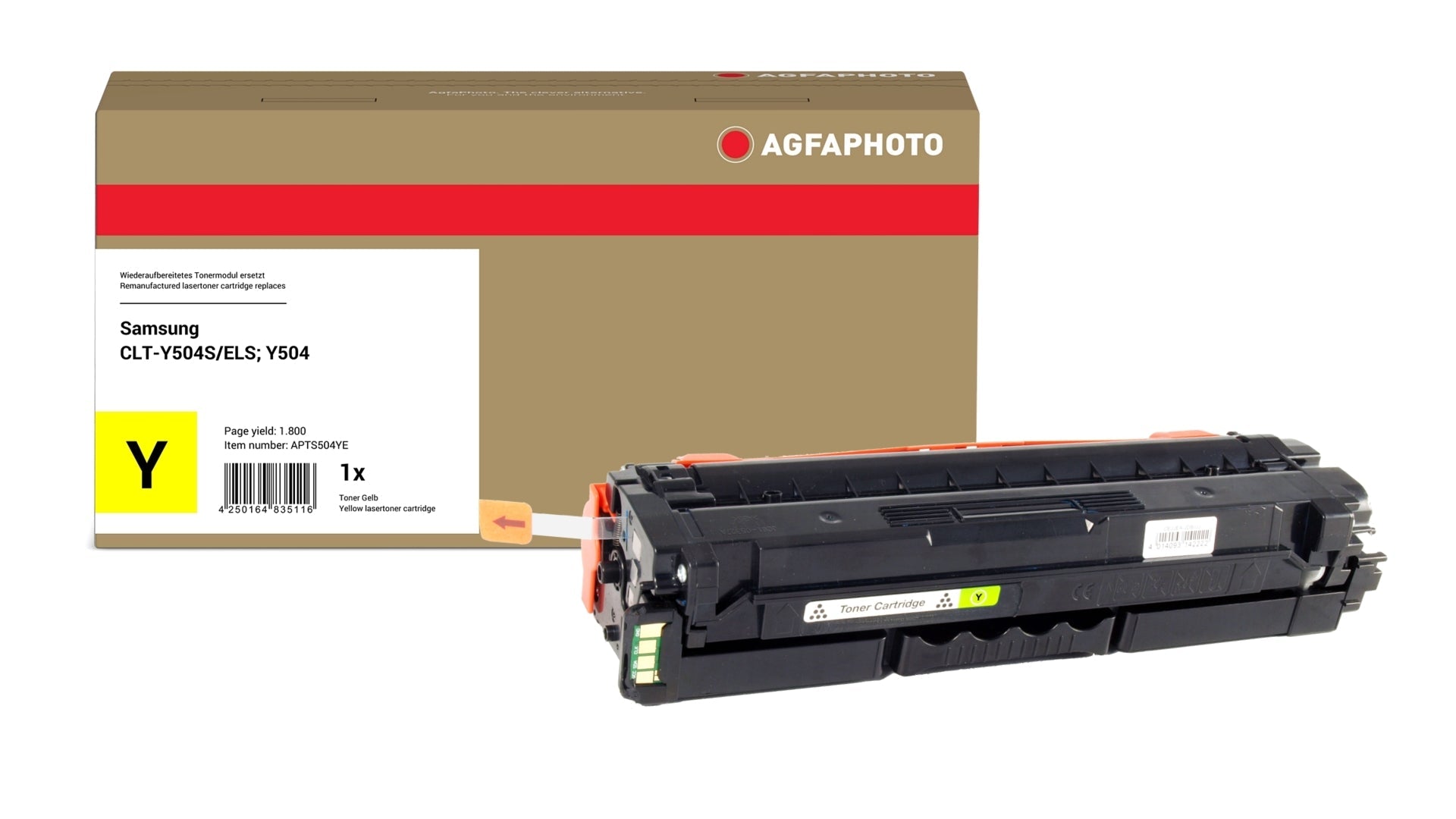 AgfaPhoto APTS504YE Lasertoner ersetzt Samsung CLT-Y504S/ELS, Y504 online bestellen