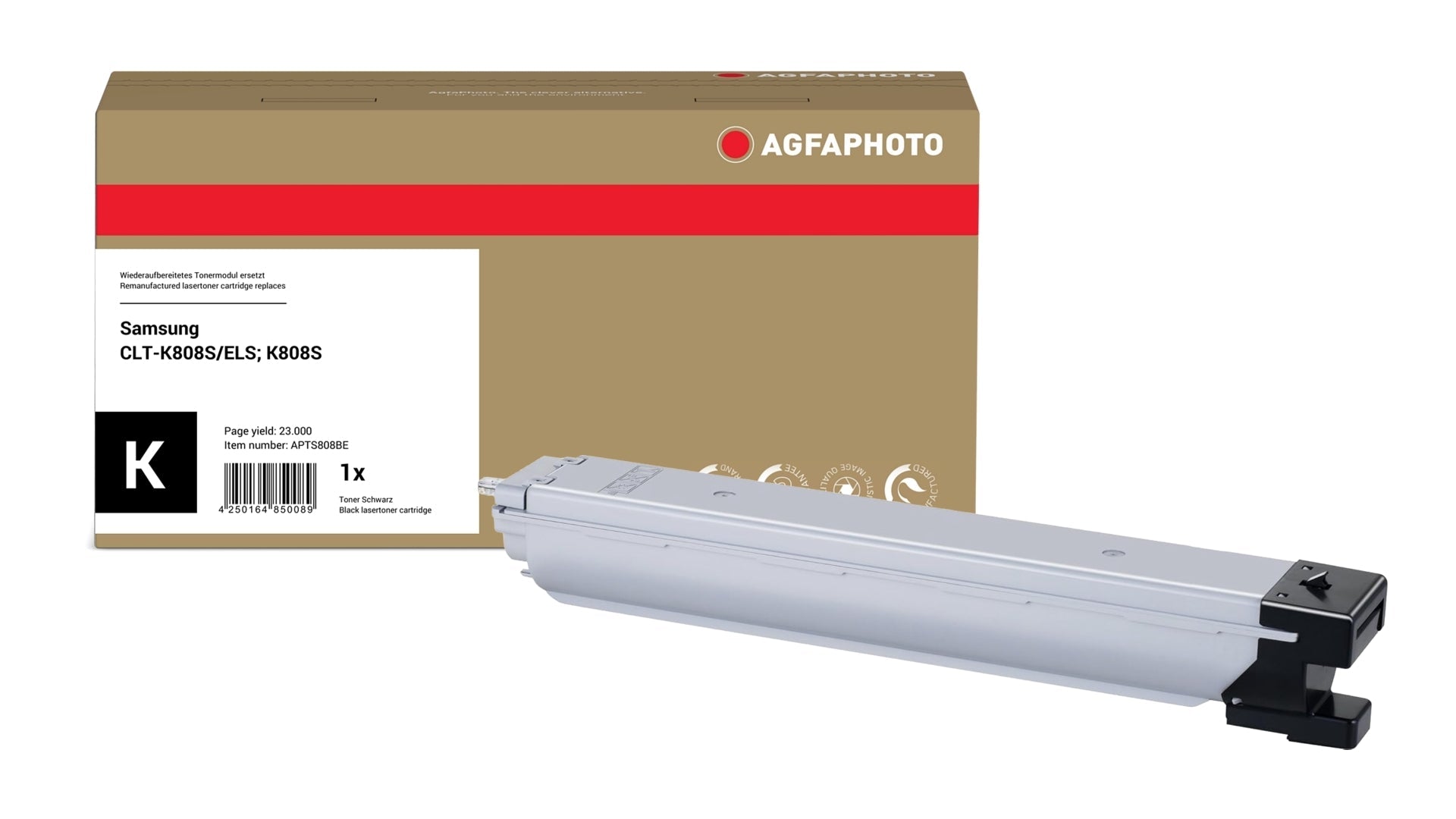 AgfaPhoto APTS808BE Lasertoner ersetzt Samsung CLT-K808S/ELS, K808S online bestellen