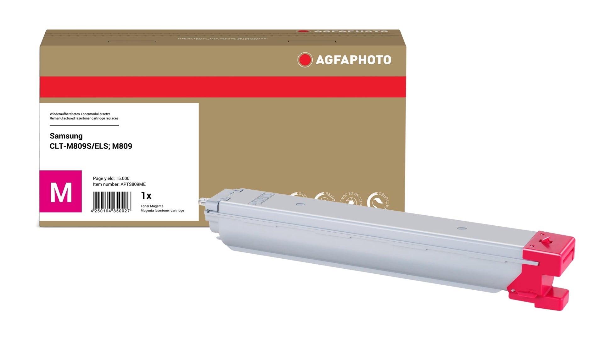 AgfaPhoto APTS809ME Lasertoner ersetzt Samsung CLT-M809S/ELS, M809 online bestellen