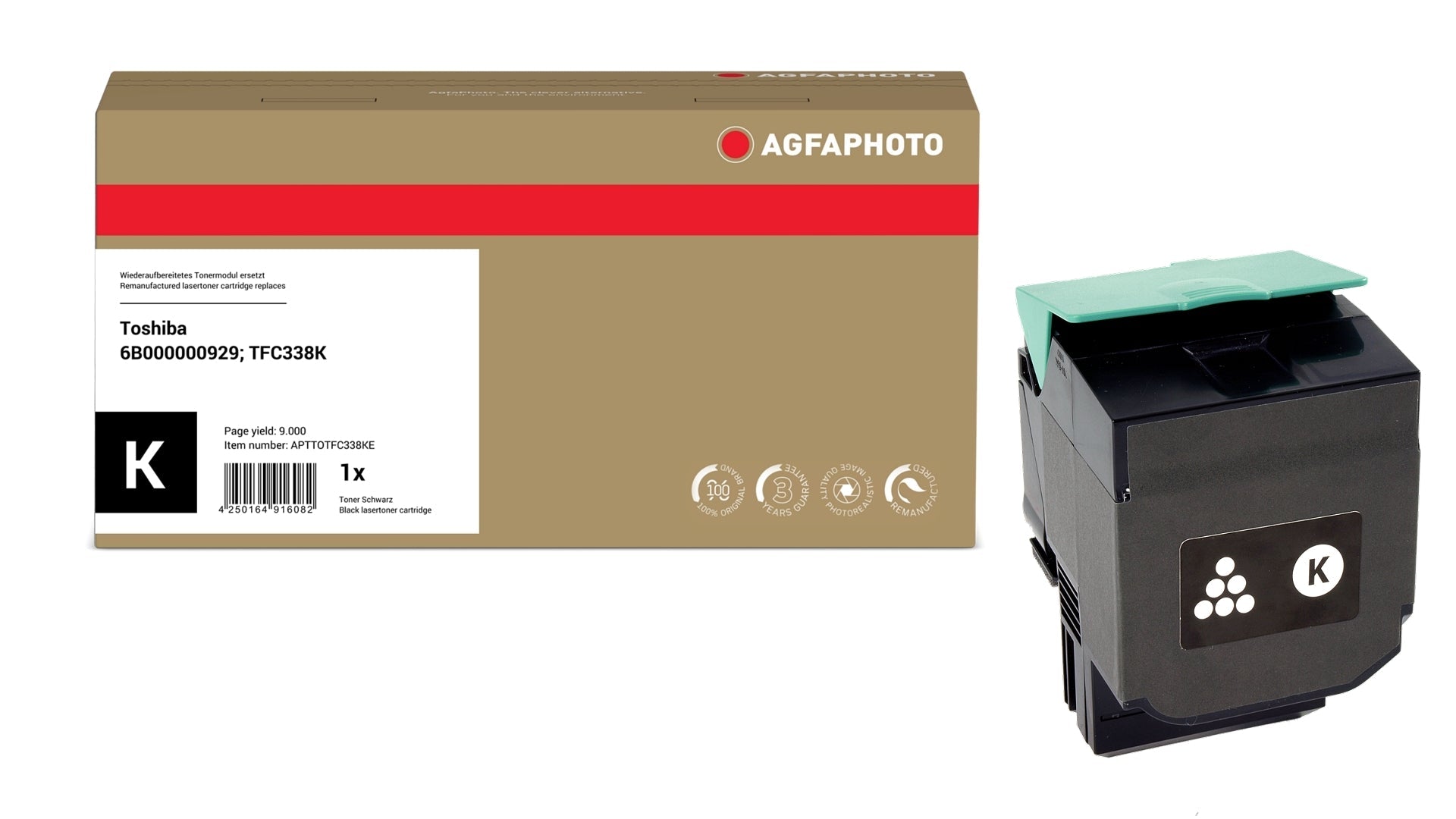 AgfaPhoto APTTOTFC338KE Lasertoner ersetzt Toshiba 6B000000929, TFC338K online bestellen