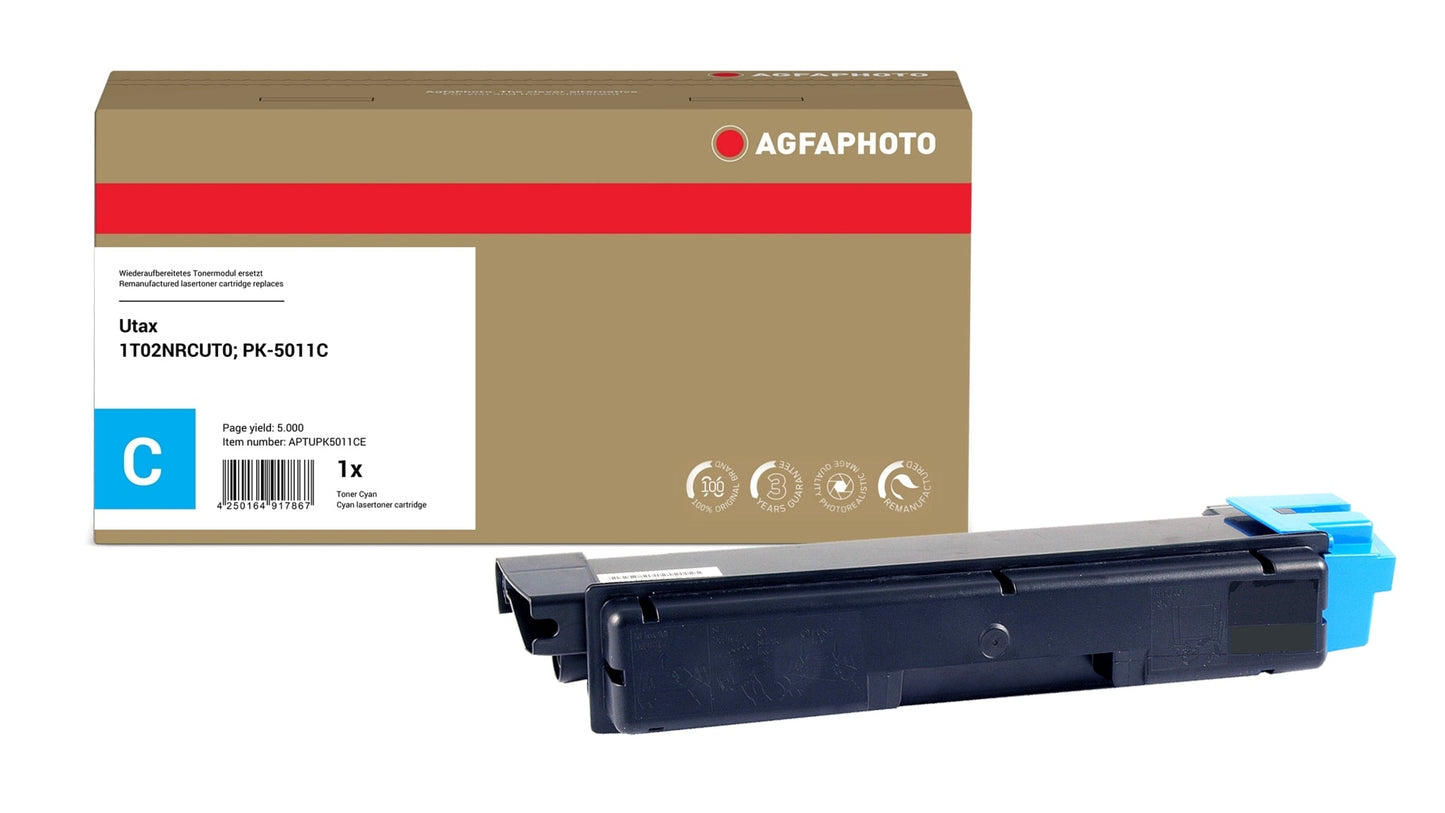 AgfaPhoto APTUPK5011CE Lasertoner ersetzt Utax 1T02NRCUT0, PK-5011C online bestellen