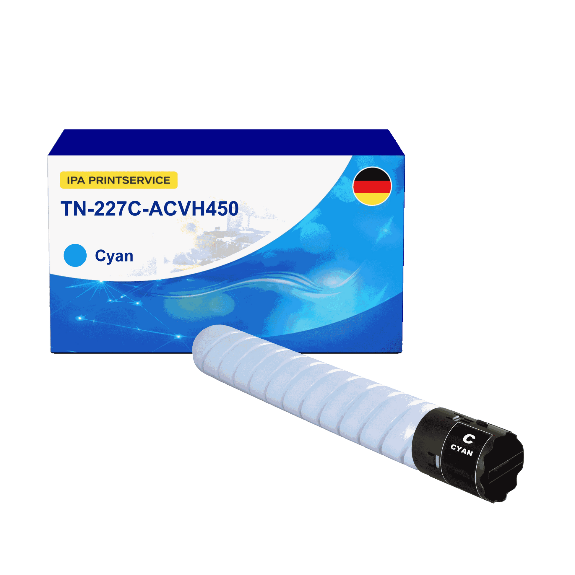 IPA Printservice IPATOBROTN227C Lasertoner ersetzt Konica Minolta TN-227C; ACVH450 online bestellen