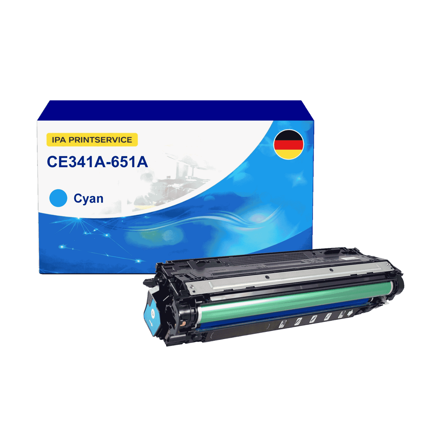 IPA Printservice IPATOHPCE341A Lasertoner ersetzt HP CE341A; 651A online bestellen