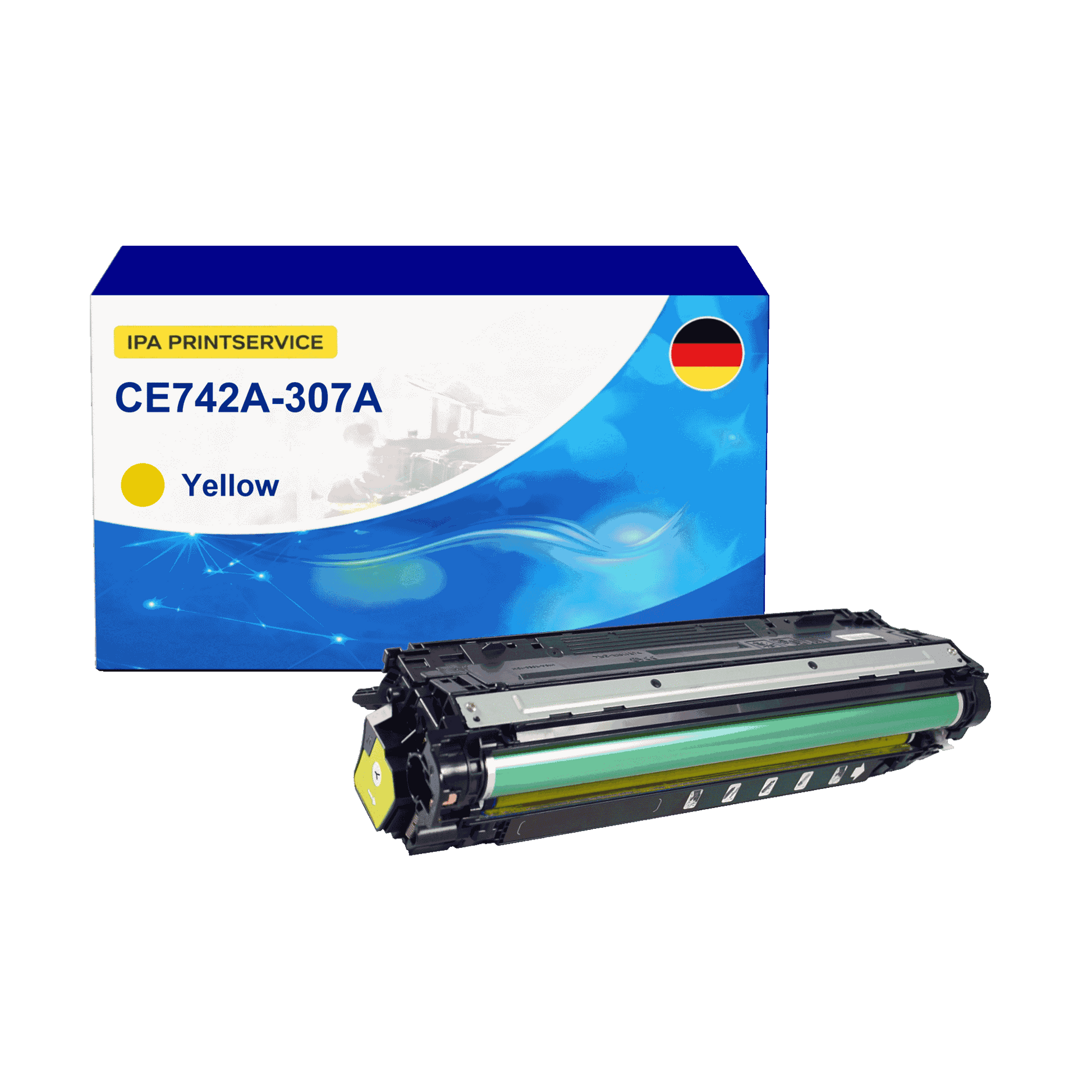 IPA Printservice IPATOHPCE742A Lasertoner ersetzt HP CE742A; 307A online bestellen