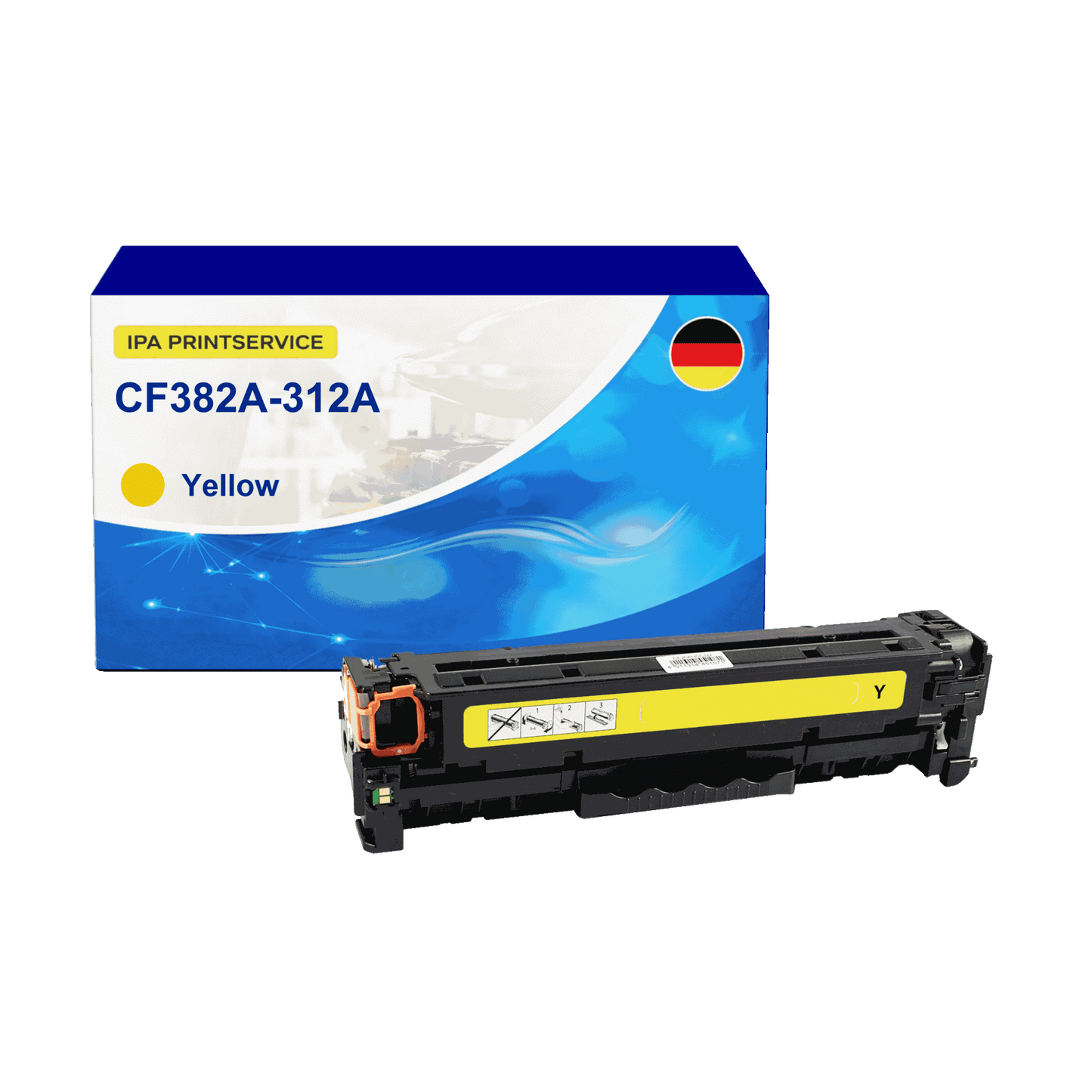 IPA Printservice IPATOHPCF382A Lasertoner ersetzt HP CF382A; 312A online bestellen